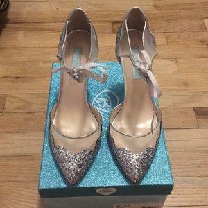 Blue by Betsy Johnson Glitter Heels